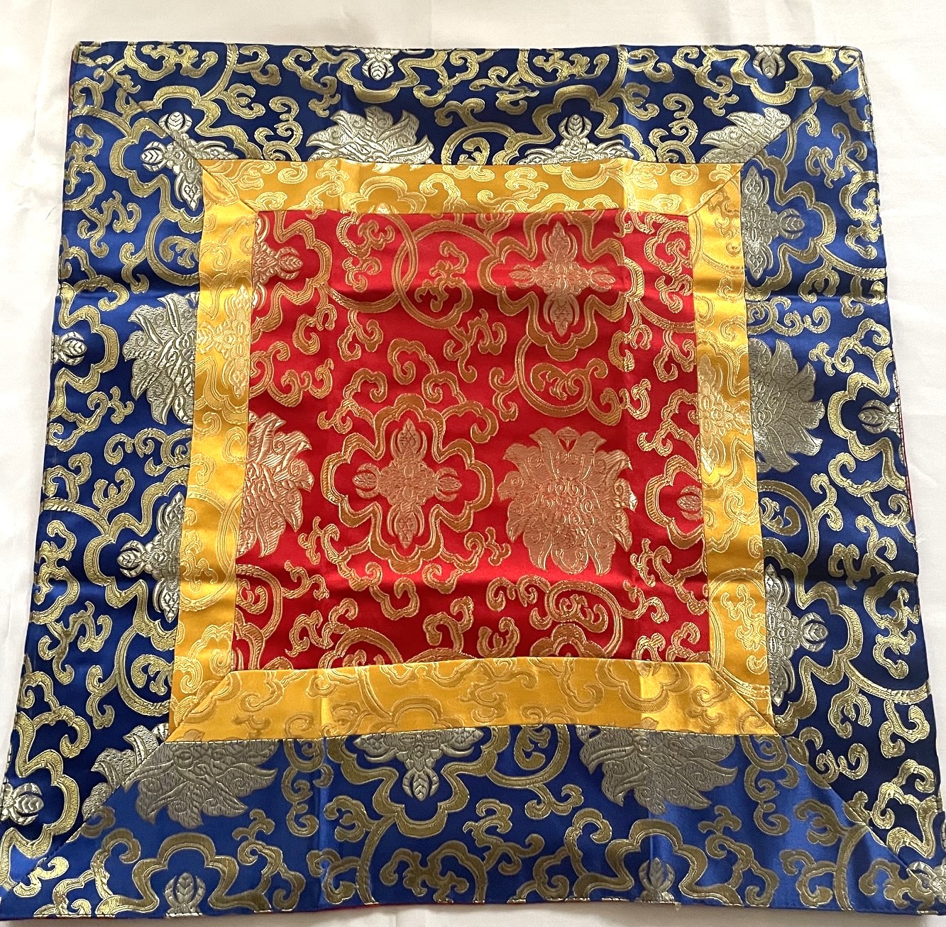 Altardecke klein, blau-gelb-rot