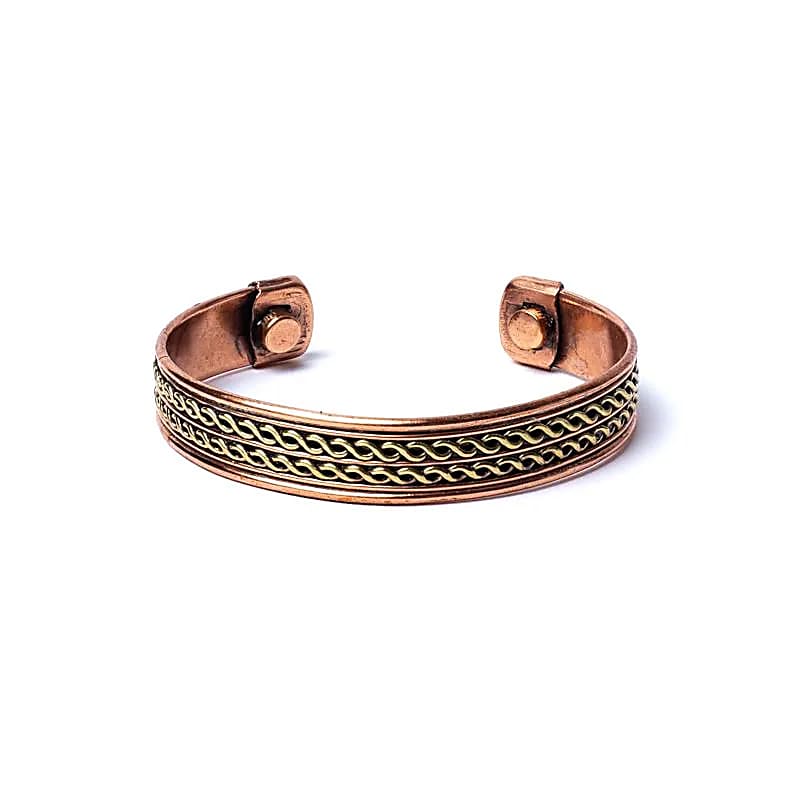 Armband Kupfer Doppelhelix magnetisch