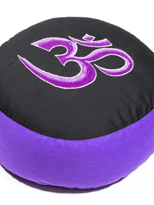 Meditationskissen OM schwarz/violett