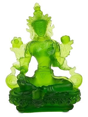 Grüne Tara Figur aus Glas