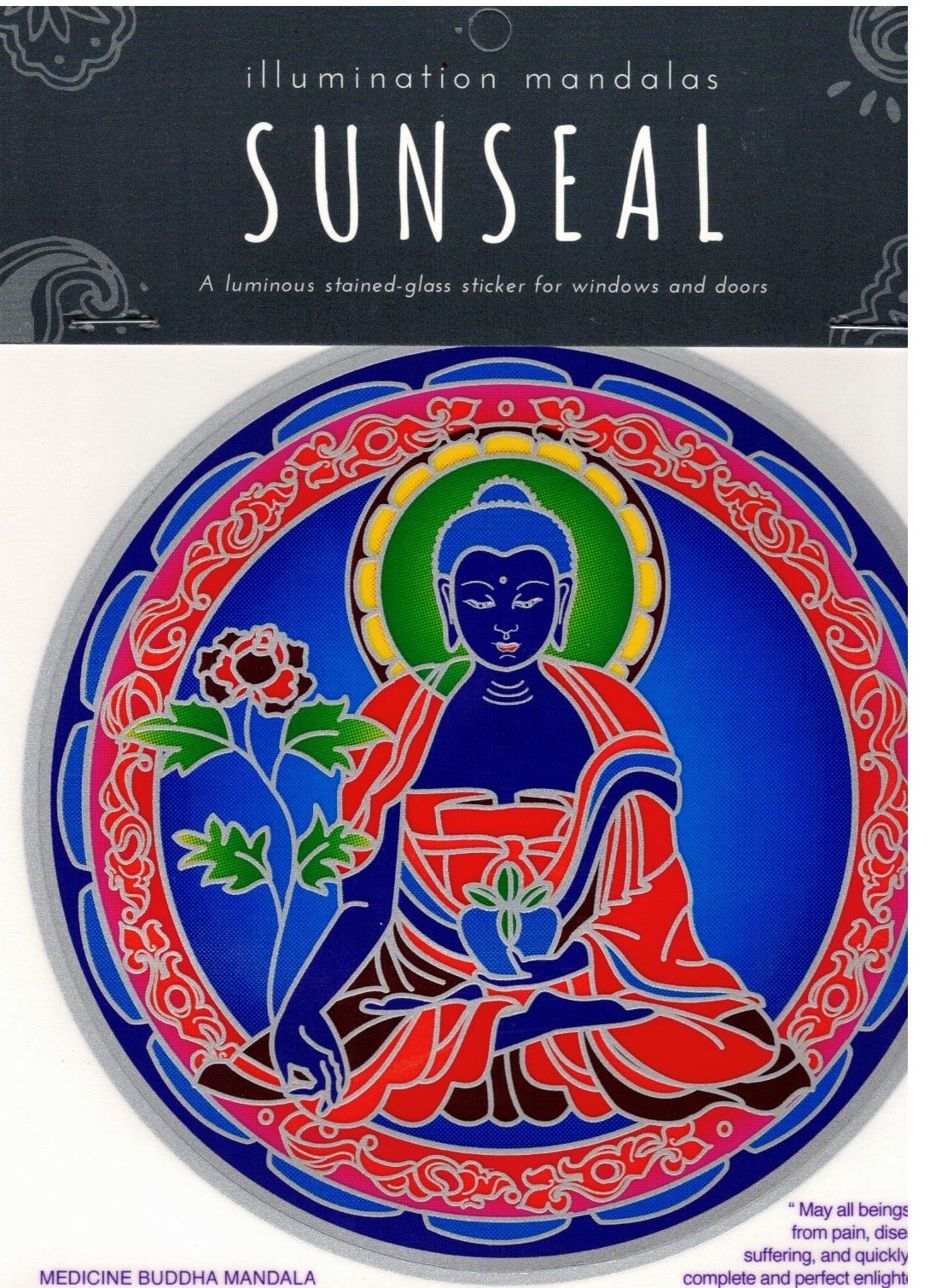 Fenstersticker Medizin Buddha Mandala