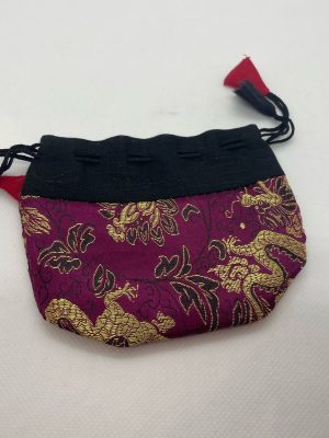 </noscript>Brocade painting bag, wine red"> <span class=