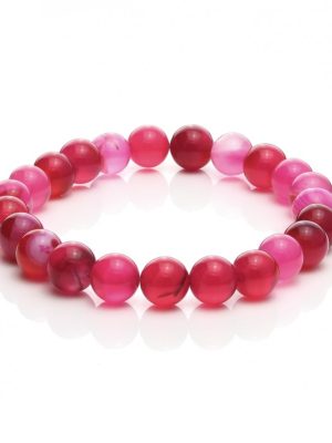 Mala bracelet agate pink"> <span class=
