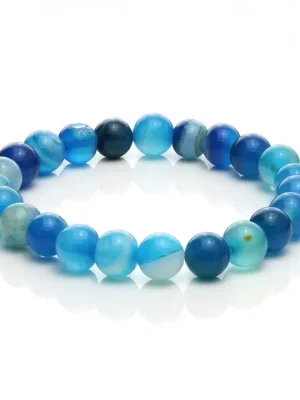 Mala bracelet agate blue"> <span class=