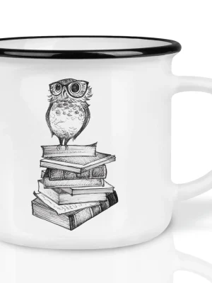 Ceramic cup - book owl"> <span class=