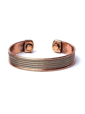 Armband Kupfer vier Kordeln magnetisch