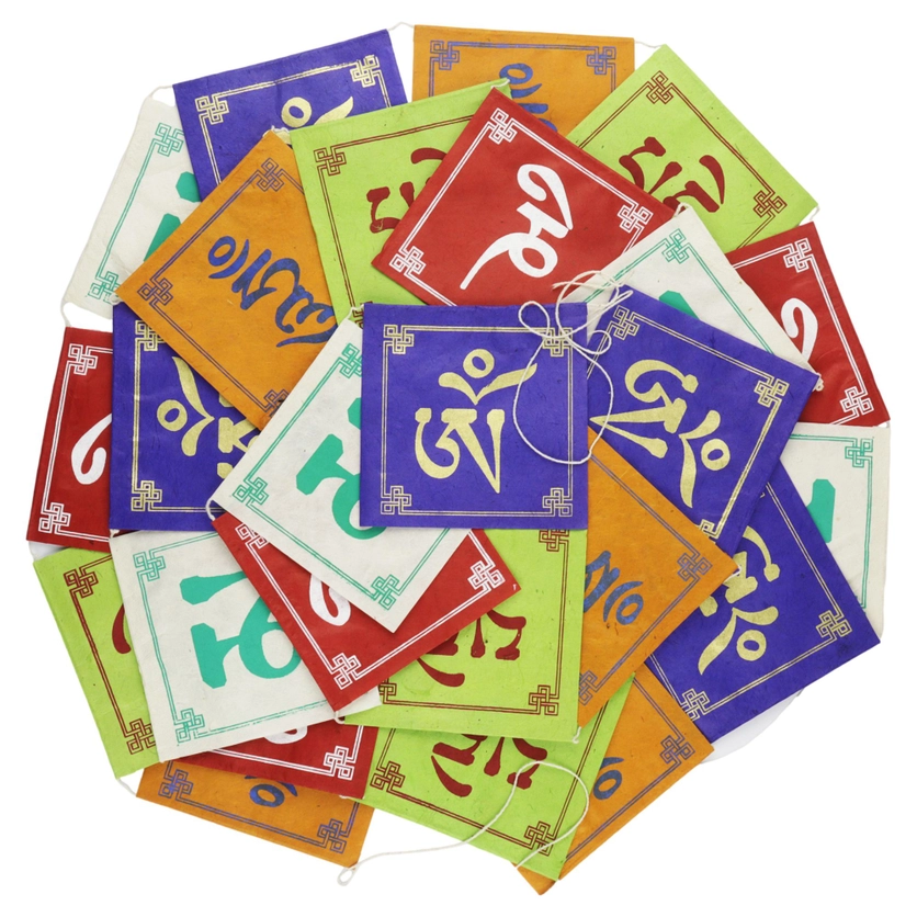 Gebetsfahnen Om Mani Padme Hum, Papier