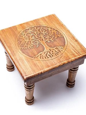 Beistelltisch aus Holz , Lebensbaum