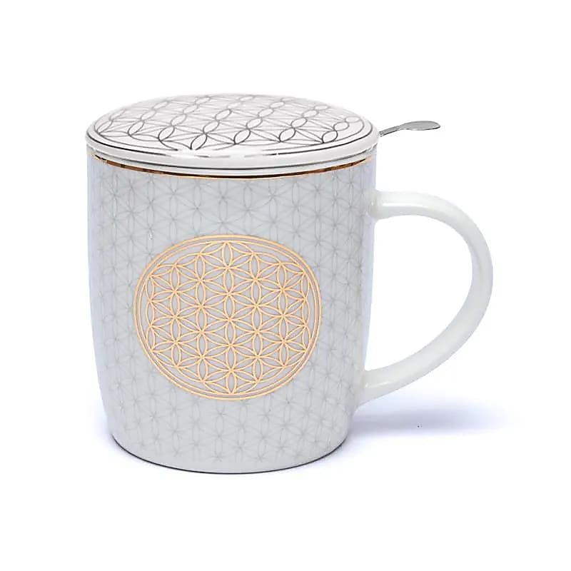 Goebel Blume Des Lebens Teetasse – Porzellan, 15,5 X 15,5 X 6,5 Cm, Lotus-Design, Neuheit 2020