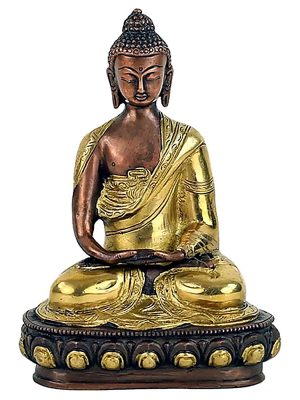 Buddha Amitabha Figur 2-farbig