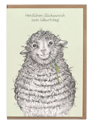 Klappkarte – Wollfried