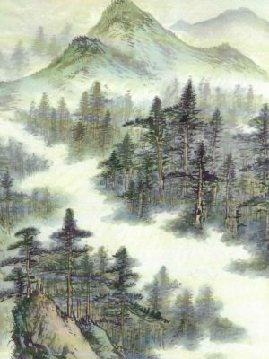 Winter Forest gemalt von H.H.Karmapa Orgyen Trinley Dorje