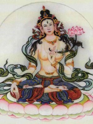 Weiße Tara gemalt von H.H.Karmapa Orgyen Trinley Dorje