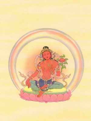 Rote Tara gemalt von H.H.Karmapa Orgyen Trinley Dorje
